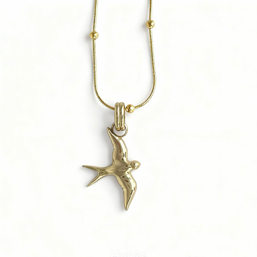 pendente rondine color oro