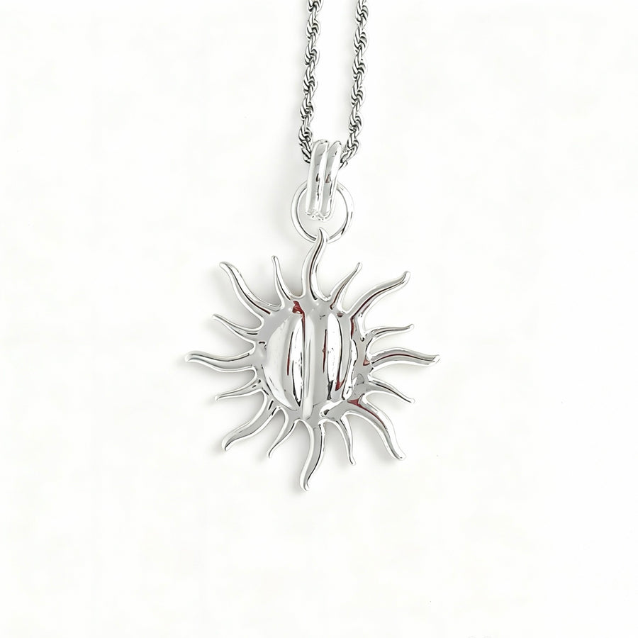 pendente sole color argento