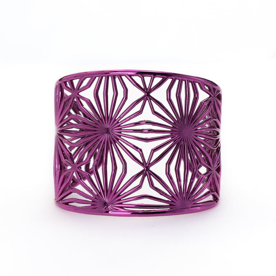 bracciale rigido cuff bracelet color fucsia