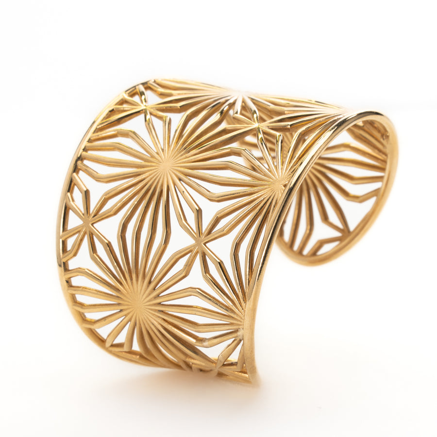 bracciale rigido elegante floreale