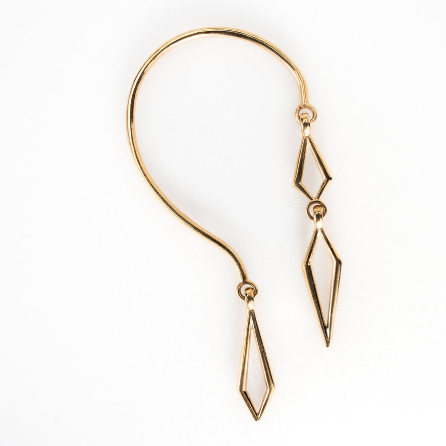 ear cuff, orecchino senza buco oro